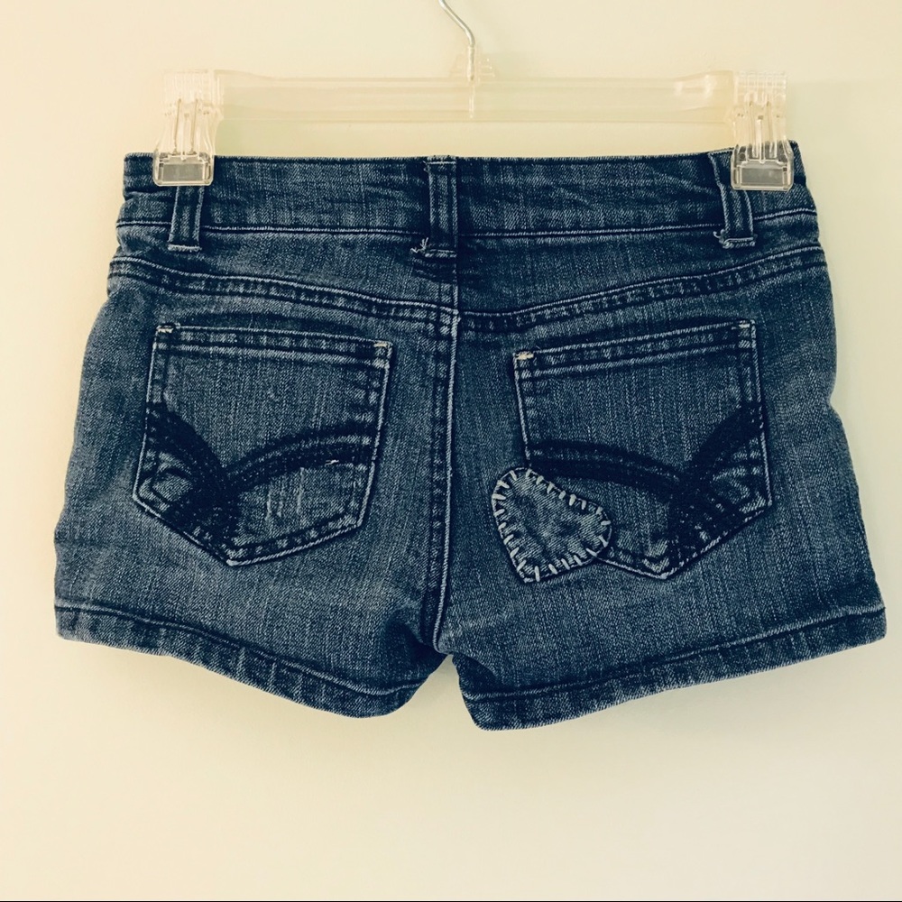 Freestyle Revolution Distressed Girls Jean Shorts - Picture 5 of 7